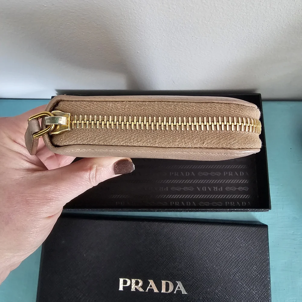 Prada Large Saffiano Zippy Leather Wallet - Picture 7 of 15